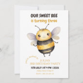 Invitation Sweet Bee Kid's Birthday Party (Devant)