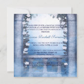 Invitation Sweet bleu 16 de princesse Carriage Enchanted (Dos)