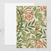 Invitation Sweet Briar William Morris (Devant / Derrière)
