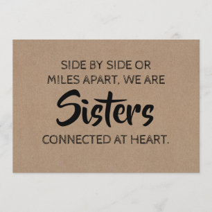 Invitation Sweet Bridesmaid / Maid of Honor