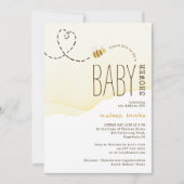 Invitation Sweet Bumble Bee Baby shower (Devant)