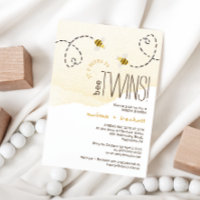 Sweet Bumble Bee Twins Baby shower