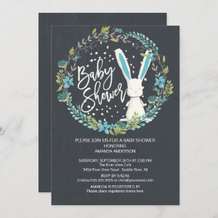 Invitation Sweet Bunny Boys Baby shower