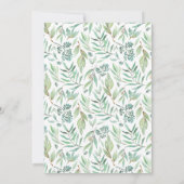 Invitation Sweet Bunny Floral Wreath fête de Pâques Brunch (Dos)