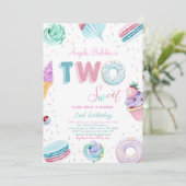 Invitation Sweet Candy Celebration 2e anniversaire (Debout devant)
