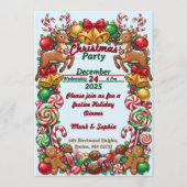 Invitation Sweet Candy Christmas Treats  (Devant)