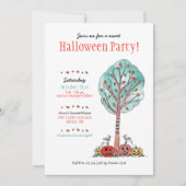Invitation Sweet Candy Corn Halloween Party Enfants (Devant)