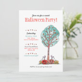 Invitation Sweet Candy Corn Halloween Party Enfants (Debout devant)