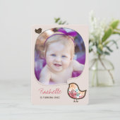 Invitation Sweet Candy Damask Chick Girl 1er anniversaire Inv (Debout devant)