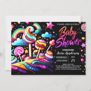 Invitation Sweet Candy Wonderland Baby shower