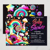 Invitation Sweet Celebration Baby shower de bonbons (Devant / Derrière)