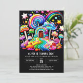 Invitation Sweet Celebration Lollipop Anniversaire (Debout devant)