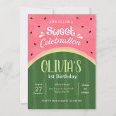 Invitation Sweet Celebration Watermelon Anniversaire Invitati (Devant)
