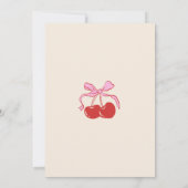 Invitation Sweet Cherry Theme 1st Birthday Party (Dos)