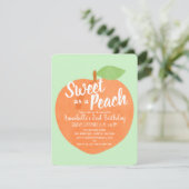 Invitation Sweet comme un Anniversaire de enfant de pêche (Debout devant)