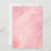 Invitation Sweet Comme Un Baby shower Fille Rose Citrouille F (Dos)