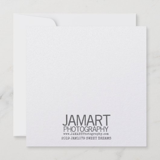 Invitation SWEET DREAMS 5.25 x 5.25 card (Dos)