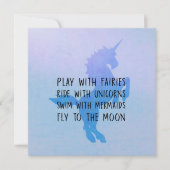 Invitation SWEET DREAMS 5.25 x 5.25 card (Devant)