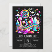 Invitation Sweet Editable Candy Wonderland (Devant)