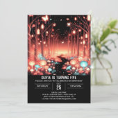 Invitation Sweet Editable Woodland Digital Anniversaire (Debout devant)