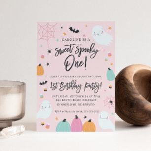 Invitation Sweet Éffrayant Un 1er Anniversaire Fête Invitatio