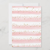 Invitation Sweet Elephant Blush Gold Baby shower par courrier (Dos)