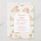Invitation Sweet Fairy First Birthday Girl (Devant)
