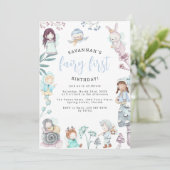 Invitation Sweet Fairy Première fête d'anniversaire (Debout devant)