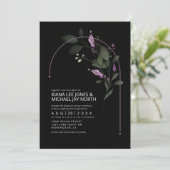 Invitation Sweet Floral Arch Mariage Lilac ID998 (Debout devant)
