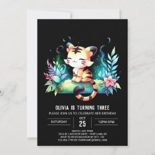 Invitation Sweet Fun Tiger Anniversaire