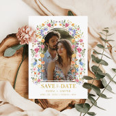 Invitation Sweet Garden Floral Arch Photo Enregistrer la date