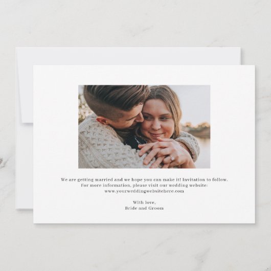 Invitation Sweet Heart Couleur Modifiable Enregistrer La Cart (Dos)