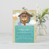 Invitation Sweet Home -Joli Thème Striped & Polka Dot (Debout devant)