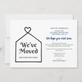 Invitation Sweet Home Nous avons déplacé un nouveau Faire-par (Devant)