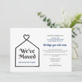 Invitation Sweet Home Nous avons déplacé un nouveau Faire-par (Debout devant)