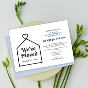 Invitation Sweet Home Nous avons déplacé un nouveau Faire-par