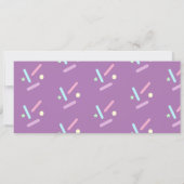 Invitation Sweet Ice Cream Sprinkings Anniversaire Ticket Par (Dos)