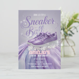 Invitation Sweet Lavender fête de bal Basket d'anniversaire