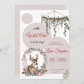 Invitation Sweet Little Adventure Baby shower à thème boisé (Devant / Derrière)