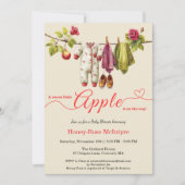 Invitation Sweet Little Apple Baby Shower | Fall Rustic Baby (Devant)