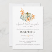 Invitation Sweet Little Citrouille Automne Baby shower Invita (Devant)