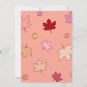 Invitation Sweet Little Citrouille Baby shower d'automne (Dos)