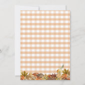 Invitation Sweet Little Citrouille Baby shower de transport b (Dos)