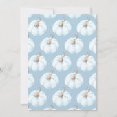 Invitation Sweet Little Citrouille Boys Baby shower (Dos)