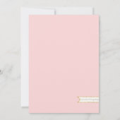 Invitation Sweet Little Girl Ballerina Ballet Anniversaire (Dos)