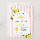 Invitation Sweet Little One Baby shower de citron d'été (Devant)