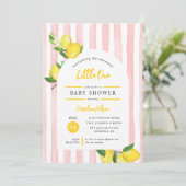 Invitation Sweet Little One Baby shower de citron d'été (Debout devant)