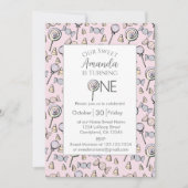 Invitation Sweet Little One Candy Thème 1er anniversaire (Devant)