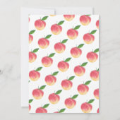 Invitation Sweet Little Peach 1er anniversaire (Dos)