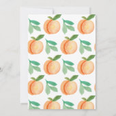 Invitation Sweet Little Peach Genre Neutre 1er anniversaire (Dos)